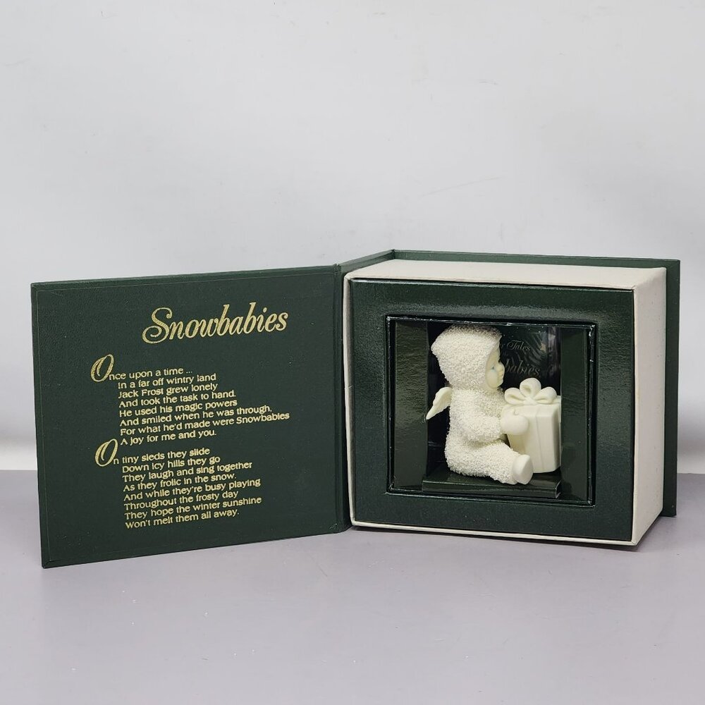 Snowbabies Porcelain Figurine‎ With Box By Department 56 Holiday Christmas